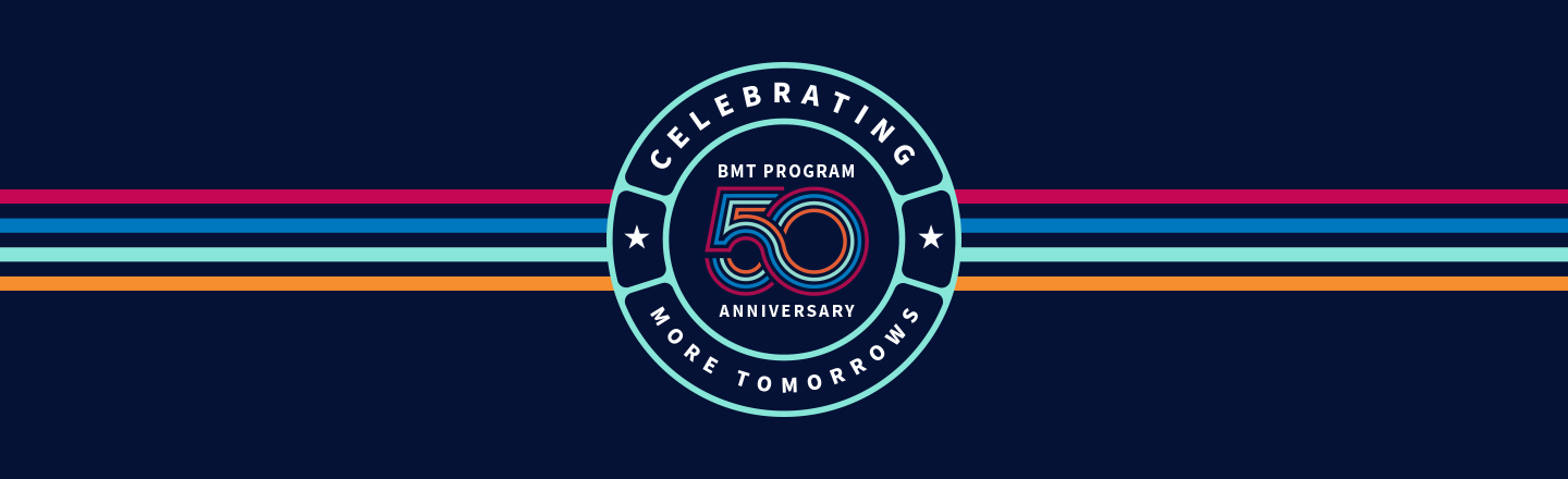 The logo for City of Hope's 50th BMT Reunion.